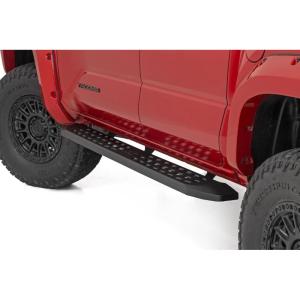 imageRough Country RPT2 Running Boards for Toyota Tacoma Crew Cab 20242025  Sleek Profile NonSlip Step Rust Resistant Easy Install