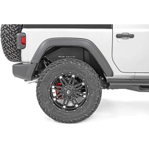 imageRough Country Rear Inner Fenders for 20182023 Jeep Wrangler JL  10498A Black