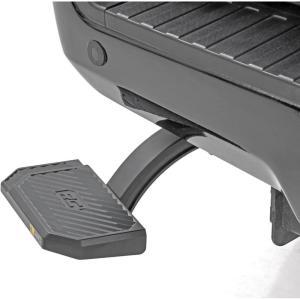 imageRough Country Retractable Bed Step for Ford F250F350 Super Duty 20172022  Manual Pull Tailgate Step NonSlip Truck Step