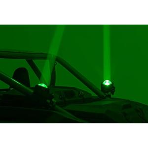 imageRough Country UTV Laser Whip Light Kit Pair  20W RGBW LED with Remote 2400 Lumens IP67 Waterproof Stainless Mounts  Fits Polaris RZR CanAm Honda Talon Yamaha