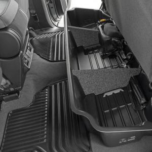 imageRough Country Under Seat Storage for Chevy Silverado 1500 20192025 ampamp 2500HD3500HD 20202025 Double Cab  CustomFit Durable AntiSkid Thermoplastic