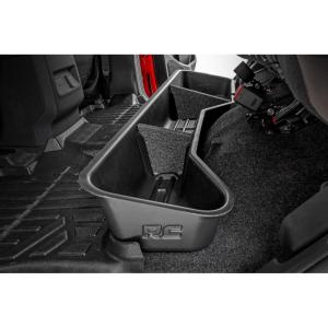 imageRough Country Under Seat Storage for Nissan Frontier Crew Cab 20052025  CustomFit Rear Underseat Tray Organizer Secure Hidden Storage Box for Tools ampamp Gear