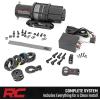 imageRough Country 4500 LB UTVATV Winch  ProSeries 14HP Electric Winch with 50 Ft Synthetic Rope Remote Waterproof 12V OffRoad Recovery System