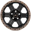 imageRough Country 79 Series One Piece 18x9  6x55  0mm79180912 Semi Gloss Black with Bronze Ring Wheel with Aluminum 18 x 9 inches 6 x 5 inches 0 mm Offset
