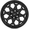 imageRough Country 80 Series Semi Gloss Black 20x10  5x50  19mm80201813 Wheel with Aluminum 20 x 10 inches 5 x 5 inches 19 mm Offset