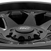 imageRough Country 80 Series Semi Gloss Black 20x10  5x50  19mm80201813 Wheel with Aluminum 20 x 10 inches 5 x 5 inches 19 mm Offset