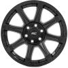 imageRough Country 81 Series OnePiece 20x9  8x180  0mm Offset81200906 SemiGloss Black Wheel with Aluminum 20 x 9 inches 8 x 180 mm 0 mm Offset