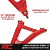 imageRough Country High Clearance Aluminum Control Arms with 2quot Forward Offset for Polaris Ranger XP 1000 20182020  Forged Aluminum AArms with Black Finish 4PackRed Arms