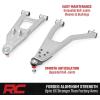 imageRough Country High Clearance Aluminum Control Arms with 2quot Forward Offset for Polaris Ranger XP 1000 20212025  Forged Aluminum AArms with Silver Finish 4PackSilver Arms