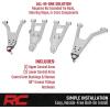 imageRough Country High Clearance Aluminum Control Arms with 2quot Forward Offset for Polaris Ranger XP 1000 20212025  Forged Aluminum AArms with Silver Finish 4PackSilver Arms
