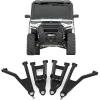 imageRough Country High Clearance Aluminum Control Arms with 2quot Forward Offset for Polaris Ranger XP 1000 20212025  Forged Aluminum AArms with Silver Finish 4PackBlack Arms