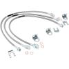 imageRough Country Stainless Brake Lines for 19872006 Jeep Wrangler TJYJXJ  89715 FrontRear Stainless