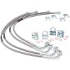 imageRough Country Stainless Brake Lines for Jeep Wrangler JK w46quot Lift 20072018  24quot FR ampamp 225quotRR Brake Line