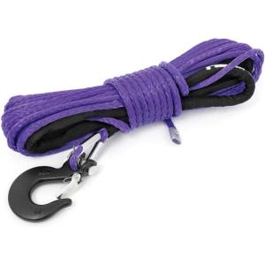 imageRough Country 14quot UTVATV Purple Synthetic Winch Rope  50 FT  RS162BlackBlack