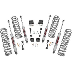 imageRough Country 25quot Lift Kit w N3 Shocks for Jeep Wrangler JL Unlimited Rubicon 20182023 4Door  Fits up to 35quot Tires