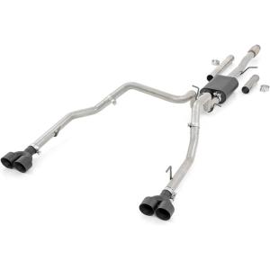 imageRough Country Dual CatBack Exhaust for 1924 ChevyGMC Sierra 53L  96011