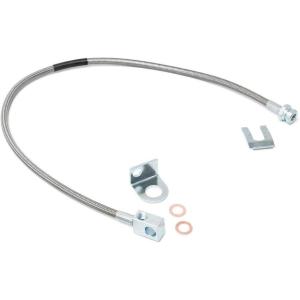 imageRough Country Extended Rear Stainless Brake Lines Fits 19872006  Jeep  Wrangler TJ YJ Cherokee XJ w 46quot Lift 89703