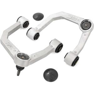 imageRough Country Forged Upper Control Arms for 20052024 Tacoma  Red  74201AREDSilver Finish