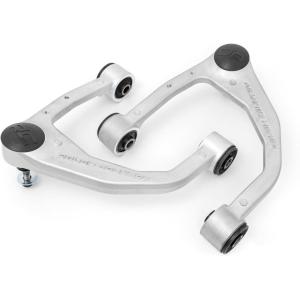 imageRough Country Forged Upper Control Arms for 20222024 Toyota Tundra  76801Silver Finish