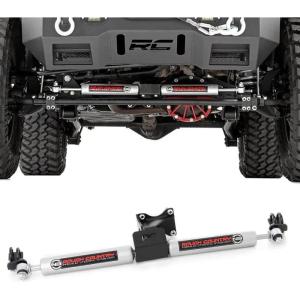 imageRough Country N3 Dual Steering Stabilizer for 0718 Jeep Wrangler JK  8734930trucks offroad jeeps wrangler suspension