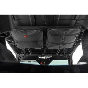 imageRough Country Overhead Roof Storage Bag for Polaris RZR ampamp CanAm Defender Max  Water Resistant Nylon UTV Cargo Bag