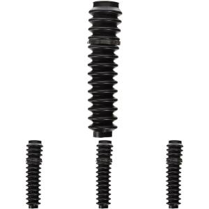 imageRough Country Shock Boot  Black Protective Cover with Stainless Steel Clamp Guards Against Mud Dust ampamp Debris Universal Fit for Most Shocks1 Boot w Clamp Pack of 4