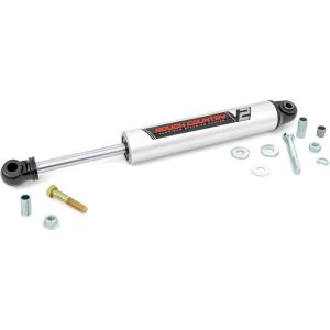 imageRough Country V2 Steering Stabilizer for Chevy Silverado ampamp GMC Sierra 2500HD3500HD 20112015  Reduces Bump Steer ampamp Vibration Improves Control