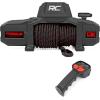 imageRough Country 13000 lb Winch with Synthetic Rope  12V Waterproof Electric Torque Truck Winch for Jeep Wrangler Off Road Recovery Winch for Truck with Wireless Handheld Remote and Corded Control