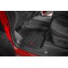 imageRough Country All Weather Floor Mats for Nissan Titan Crew Cab 20172024 ampamp Titan XD 20162024  NonSlip Waterproof Flexible Floor Mat Front ampamp Rear Set