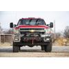 imageRough Country EXO Winch Mount System for Chevy Silverado 2500HD3500HD 20112019  Includes 20in LED Light Bar Dual 2in LED Cubes DRings