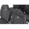 imageRough Country Neoprene Seat Covers for 20112022 Jeep Grand Cherokee  91046Black Front  Rear