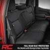 imageRough Country Neoprene Seat Covers for Chevy Silverado ampamp GMC Sierra 1500 20192026 wRear Seat Storage ampamp Cup Holder  Waterproof ampamp UV Resistant Foam Padded Front ampamp Rear Row Cover SetFront  Rear Rows