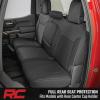 imageRough Country Neoprene Seat Covers for Chevy SilveradoGMC Sierra 1500 20192026 wRear Cup Holder  Waterproof UVResistant Foam Padded Front ampamp Rear Row Cover SetCovers