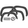 imageRough Country Sport Style Fender Flares for Toyota Tacoma 20162023  Durable ABS Flares 1quot Coverage NoDrill Install UVProtected Flat Black Finish