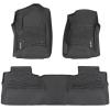 imageRough Country FlexFit Front Floor Mats for Chevy Silverado ampamp GMC Sierra 15002500HD3500HD 20142019 Crew Cab  Custom AllWeather NonSlip TPE Liners wSpill Saver LipFront  Rear