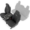 imageRough Country Neoprene Seat Covers for Chevy Silverado ampamp GMC Sierra 1500 20192026 wRear Seat Storage ampamp Cup Holder  Waterproof ampamp UV Resistant Foam Padded Front ampamp Rear Row Cover SetFront Row Only