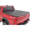 imageRough Country Soft RollUp Truck Bed Cover for Toyota Tundra 20222025  Fits 57 Bed WeatherResistant Tonneau Bed Cover