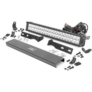 imageRough Country 20quot LED Light Bumper Kit with Amber DRL for Jeep Grand Cherokee 20112020