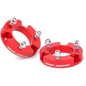 imageRough Country 2quot Leveling Kit for 0523 Toyota Tacoma  Anodized Red  744RED