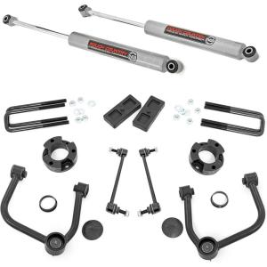 imageRough Country 35quot Lift Kit with N3 Shocks for Ford Ranger 4WD 20242025  Increased Ground Clearance Aggressive Stance Easy Bolton Installation