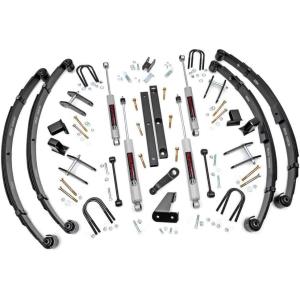 imageRough Country 45quot Lift Kit for 8795 Jeep Wrangler YJ  Power Steering  61820