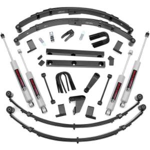 imageRough Country 4quot Lift Kit for 8795 Jeep Wrangler YJ  Power Steering  620N2