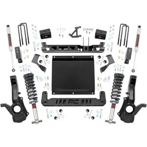 imageRough Country 4quot Lift Kit with M1 StrutsM1 Monotube Shocks for Chevy Colorado ampamp GMC Canyon 20232026