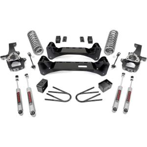 imageRough Country 6quot Lift Kit wN3 Shocks for 20022005 Dodge Ram 1500 2WD  37630