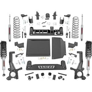 imageRough Country 6quot Lift Kit with N3 Struts ampamp Rear N3 Shocks for Toyota Tundra 2WD4WD 20222025 wout Auto Adjust Headlights