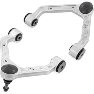 imageRough Country Forged Aluminum Upper Control Arms for Chevy Colorado ampamp GMC Canyon 20232026 OE Upgrade Silver Finish 2PackSilver Finish