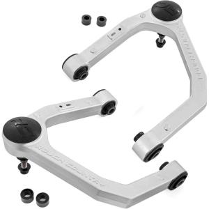 imageRough Country Forged Aluminum Upper Control Arms for Ford Ranger 4WD 20242025 OE Upgrade 2Pack SilverSilver Finish