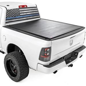 imageRough Country Hard RollUp Tonneau Cover for Ram 1500 20092018 ampamp 2500 20102024  Aluminum Truck Bed Cover Fits 64 Bed5 Bed