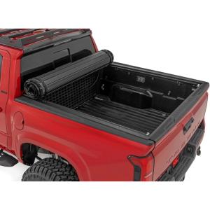 imageRough Country Hard RollUp Tonneau Cover for Toyota Tacoma 20242026  Aluminum Truck Bed Cover Fits 5 Bed 60quot