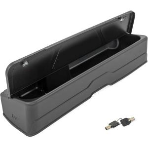 imageRough Country Lockable Under Seat Storage for Chevy Silverado ampamp GMC Sierra 15002500HD3500HD Crew Cab 20192026 ampamp Refresh  CustomFit Rear Seat Organizer Tray
